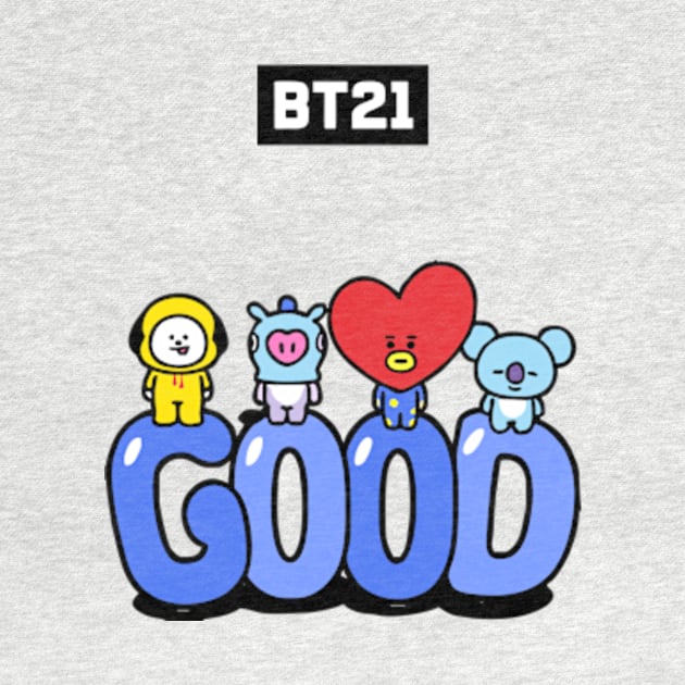 bt21 bts exclusive design 55 by Typography Dose